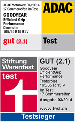 Sommerreifentest 2014 Goodyear EFFICIENTGRIP PERFORMANCE