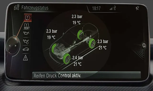 RDKS Anzeige im Auto